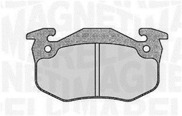 MAGNETI MARELLI Комплект тормозных колодок, дисковый тормоз 363916060385